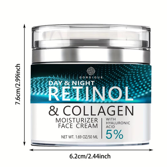 Face Moisturizer Retinol Cream - Day & Night anti Aging Moisturizing Cream