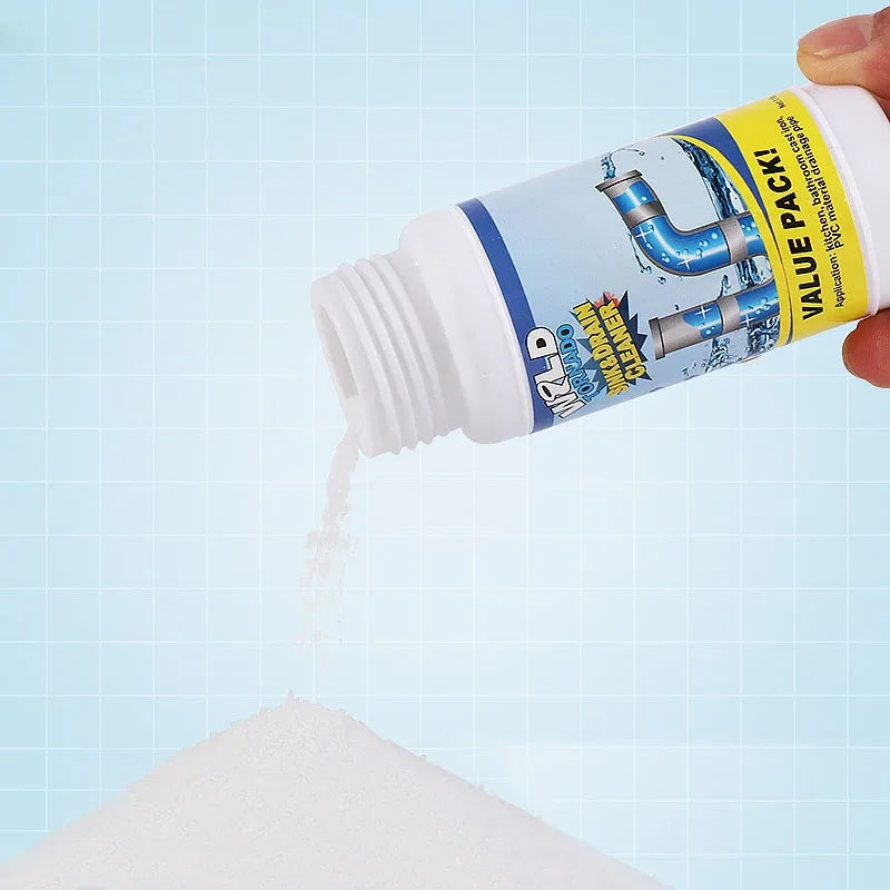 Wild Tornado Powerful Sink & Drain Cleaner High Efficiency - Clog Remover Kitchen Sewer Power Pipe Channel Powder